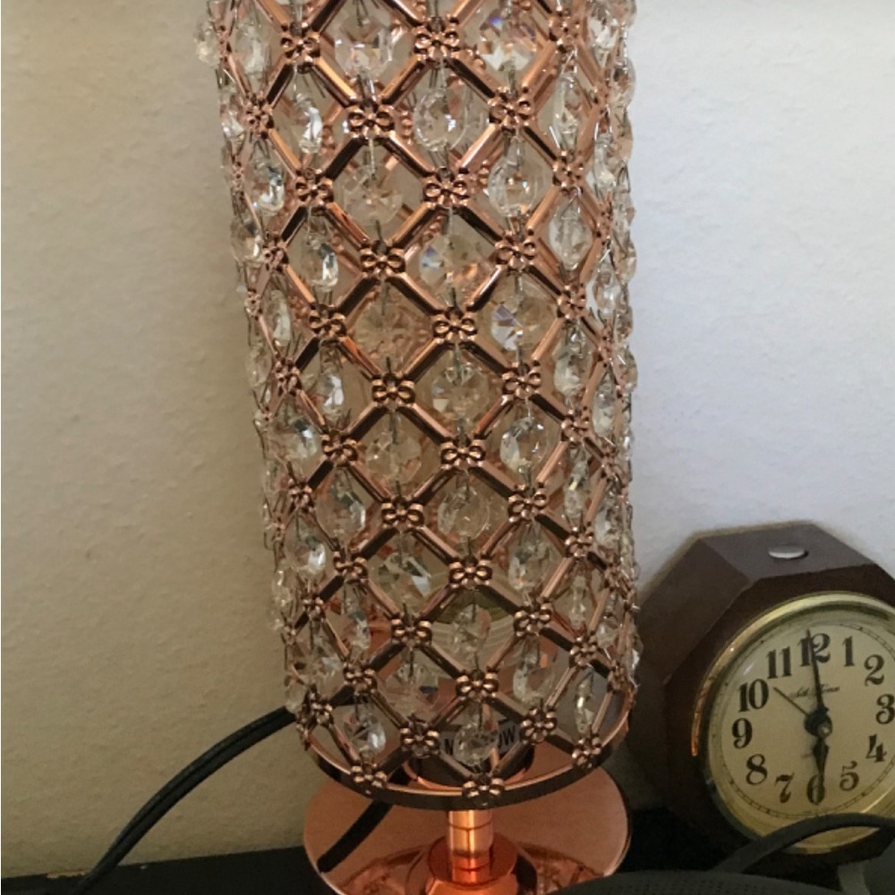 Rose Gold Set of Two Bedside Lamps Touch and Charging NWT - Picture 6 of 8
